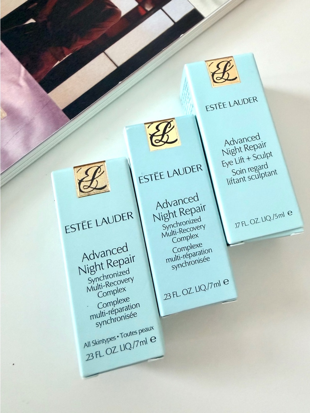 Estée Lauder Advanced Night Repair Eye Lift + Serum Mini Set 0.23 fl ozx2+0.17oz
